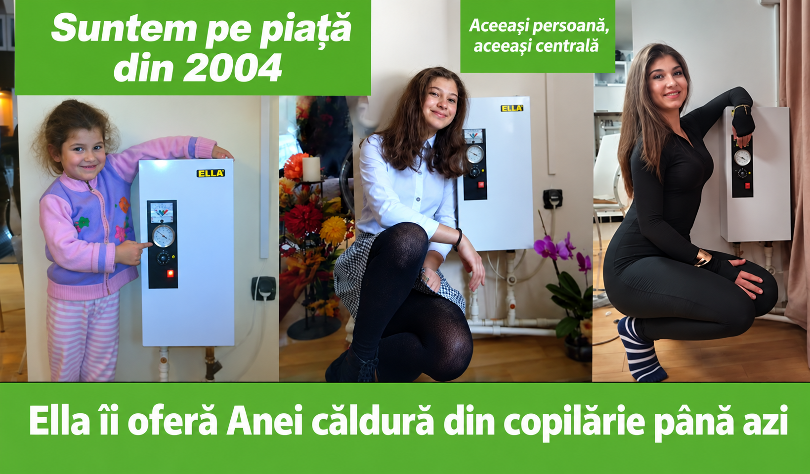 Ana alături de centrala electrică Ella cu ionizare, din copilărie până astăzi